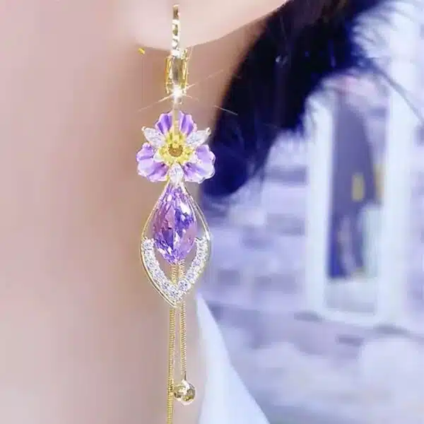 3 in 1 Flower Earrings - Image 2