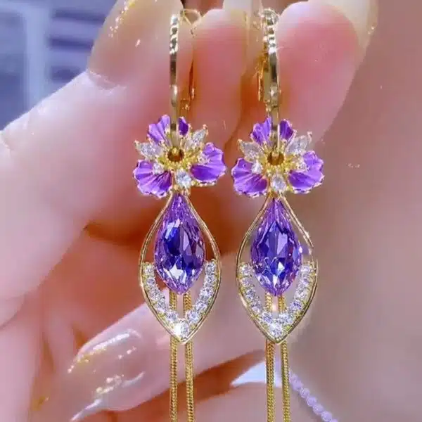 3 in 1 Flower Earrings - Image 4